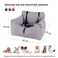 thumbnail image 2 of Asiento para perros, asiento de coche para perros, asiento de coche para mascotas, adecuado para todo tipo de coches, cama multifuncional para perros, 2 of 5