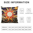thumbnail image 5 of Shangniulu Puerto Rican Sun Decorative Throw Pillow Cover Square Cushion Cases Printed Pillowcase for Couch Sofa Living Room, 5 of 5