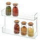 thumbnail image 1 of Organizador de Almacenamiento para gabinete de Cocina para Papel de Aluminio, Bolsas para sándwiches, Varios Estilos, Estante de Dos Niveles, Transparente, 2.62" x 11.12" x 7", 1, 1 of 7
