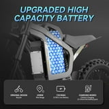 COSWHEEL R19 6000W Peak 50MPH Electric Dirt Bike for Adults,72V 40Ah ...