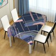 thumbnail image 4 of Yayeee Tablecloths 60" x 120" Rectangle Wrinkle Resistant Party Table Cover, Black Stripes, 4 of 8