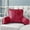 Red, variant on Home Soft Things DO-IT-YOURSELF Textured Velvet Bedrest Pillow - Tango Red - 20" x 18" x 17"