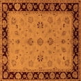 thumbnail image 1 of Ahgly Company Indoor Square Oriental Orange Traditional Area Rugs, 5' Square, 1 of 4