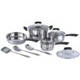 thumbnail image 1 of SPT Sunpentown HK-1111 Batterie de Cuisine en Acier Inoxydable 11 Pcs, 11 Pcs, Argent, 1 of 1