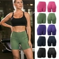 thumbnail image 1 of Women Yoga Leggings with Pockets High Waist Compression Workout Running Gym Shorts For Cycling, table tennis, volleyball, tennis, 1 of 8