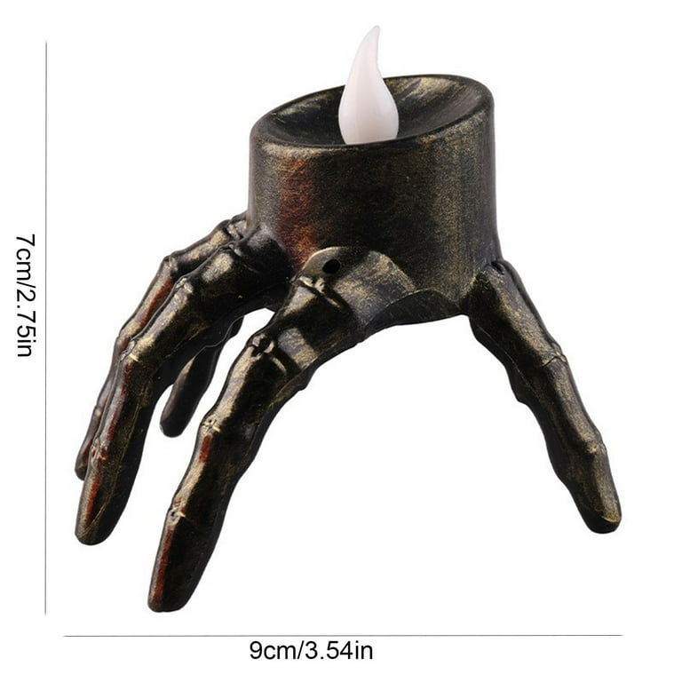 SDJMa Halloween Skeleton Hand Tea Light Candle Holders