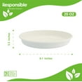 thumbnail image 2 of 20 oz Oval Burrito Bowls | Tree-Less™ Compostable Molded Fiber, 2 of 3