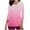 Pink, variant on Aofany Top for Women, Scrubs Tops with Pocket for Women, 3/4 Sleeve V-neck Nurse Tops Gradient Working Uniform Blouse Working Tops