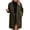 Army Green-1, variant on Fleece Long Trench Coat Single Breasted Fuzzy Teddy Jacket Winter Long Sleeve Stand Collar Lapel Warm Overcaot