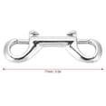 thumbnail image 2 of Silver Durable Stainless Steel Double Ended Clip Hook Bolt Snap Scuba Diving Buckle (77mm), 2 of 10