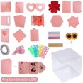 thumbnail image 3 of RECUTMS Pink Explosion Box DIY Handmade Photo Album,Gift Box with 6 Faces Wedding Memory Book, 3 of 7