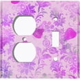 thumbnail image 4 of Metal Light Switch Plate Outlet Cover (Floral Pink Wallpaper FLW003), 4 of 13