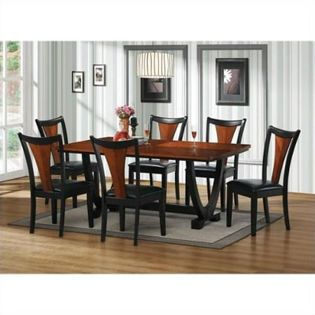 Coaster Boyer Rectangular Dining Table In Black And Cherry Coaster Boyer Rectangular Dining Table In Black And Cherry