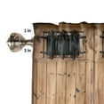 thumbnail image 7 of Vintage Farm Wood Door Rustic Curtains Home Decor Living Room Kitchen Balcony Room Window Curtain Bedroom Patio Decoration, 7 of 7
