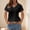 Black, variant on Pohista Trendy Tops for Women 2025 Summer Workout Shirts Women Cropped Cotton Women Blouses for Seniors Short Sleeve Tops for Women Loose Fit my items saved for later