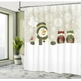 thumbnail image 5 of Ambesonne Christmas Shower Curtain, Snowflake Winter Day, 69"Wx70"L, Multicolor, 5 of 5