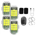 thumbnail image 5 of Paquete de 4 luces estroboscópicas LED inalámbricas de alto brillo, luces intermitentes recargables por USB de 7 colores, señal nocturna para conducir, 5 of 5