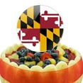 thumbnail image 5 of Acrylic Maryland State Flag Cake Topper Party Decoration for Wedding Anniversary Birthday Graduation, 5 of 6
