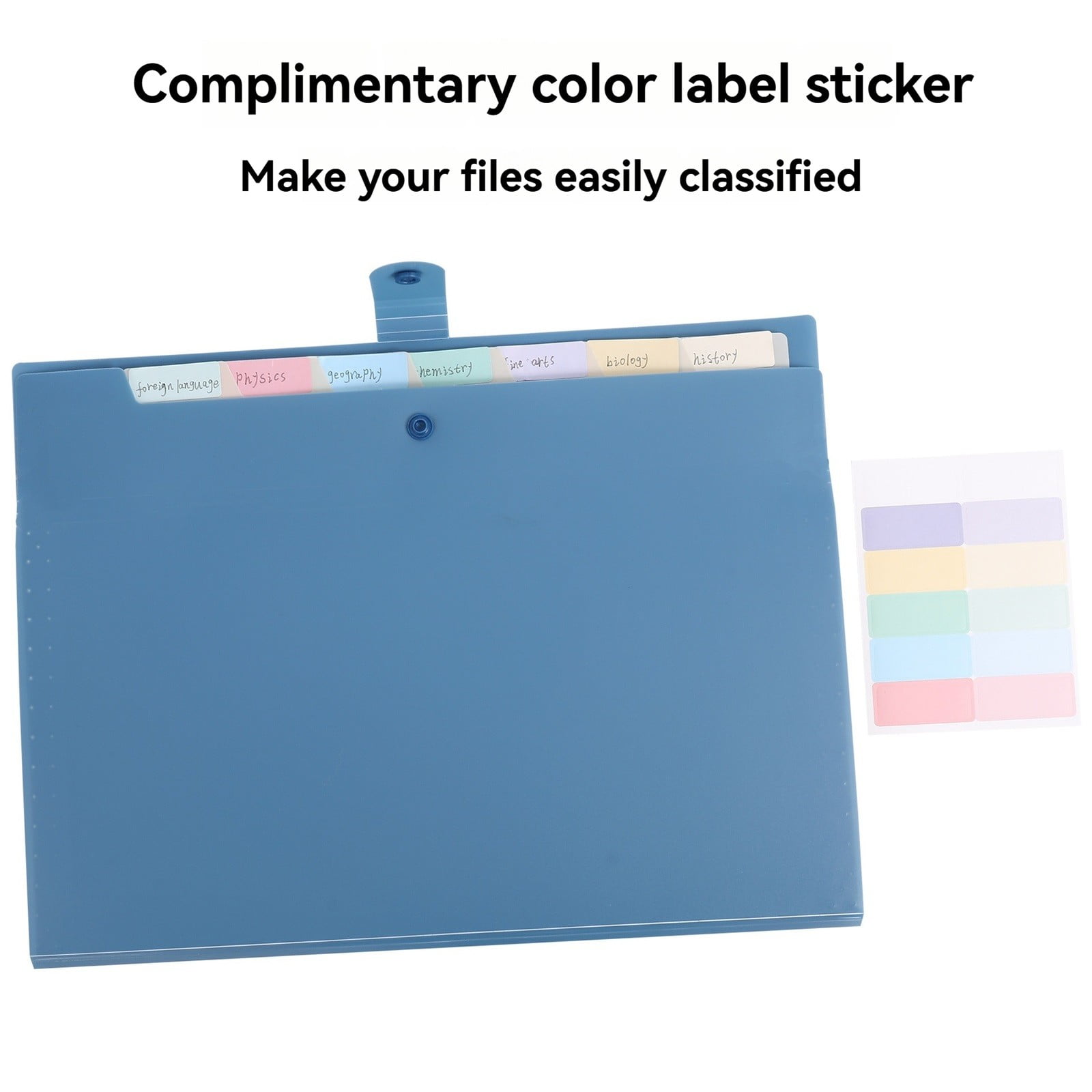 Expanding File Organizer with 8/12 Pockets Accordion File Folders with Labels, Portable Document Paper Bill Receipt Organizer Home College School Letter Size Bradem