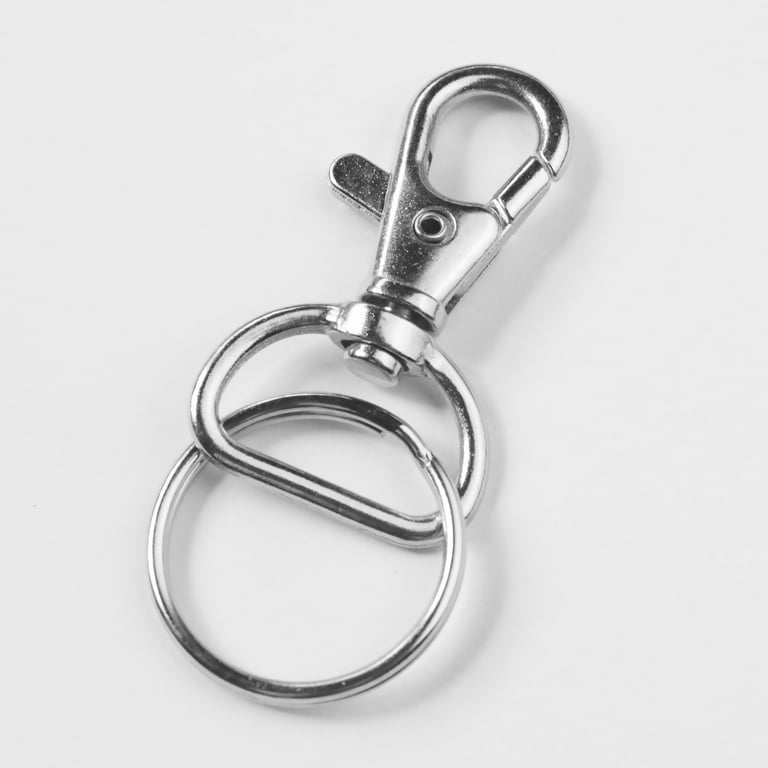 Key Ring/chain Accessory With Swiveling Clip Gold or Nickel 