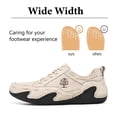 thumbnail image 3 of Men's Casual Casual Shoes Lightweight Soft And Comfortable Non-Slip Loafers Lace-Up Retro Fashion Formal Shoes White 7.5 US, 3 of 7