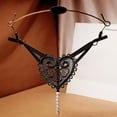 thumbnail image 2 of Chuancc Thongs for Women Women's Underwear Briefs Lace Thong Thong Pants Briefs Underwear Ladies Women Lace Underwear for Women Black One Size, 2 of 2