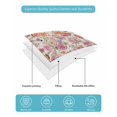 thumbnail image 5 of Quilts Full Size, Vintage Botanical Soft Comforter Bedding Set for Bed, Farmhouse Orange Pink Spring Floral Lightweight Quilted Bedspread with Pillow Cover(2 Pieces) for All Season, 78x90 Inch, 5 of 6