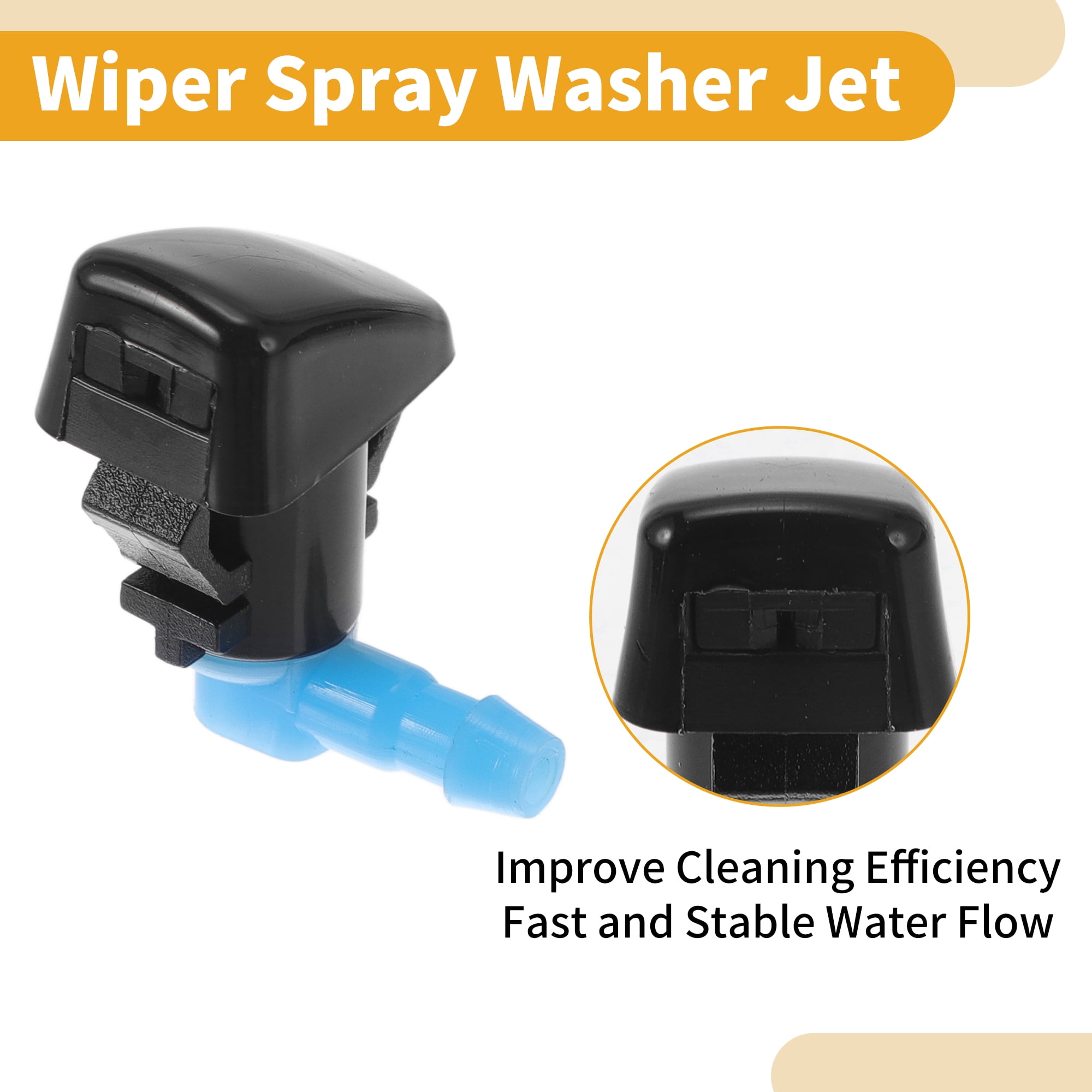 Unique Bargains Windshield Washer Nozzle Kit for Cadillac CTS 2008-2015 No.25815793