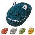 thumbnail image 2 of Akiihool Toddler House Shoes Kids Toddler Slippers for Boys Girls Baby Cartoon Warm Winter House Shoes (Blue,5), 2 of 5