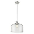 thumbnail image 3 of Innovations Lighting  Franklin Restoration Bell - 1 Light 12" Cord Hung Mini Pendant Clear/Polished Nickel, 3 of 5