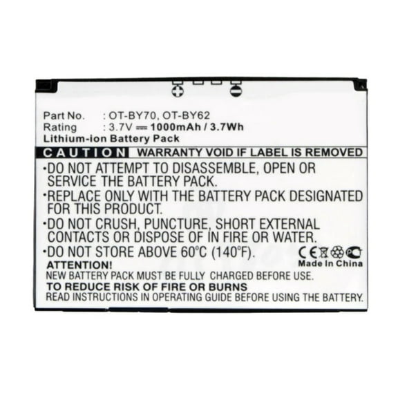 Batteries N Accessories BNA-WB-L3038 Cell Phone Battery - Li-Ion, 3.7V, 1000 mAh, Ultra High Capacity Battery - Replacement for Alcatel CAB3170000C1 Battery