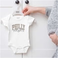 thumbnail image 5 of Popeye Vintage Varsity Philly Cartoon Romper Boys or Girls Infant Baby Brisco Brands NB, 5 of 6