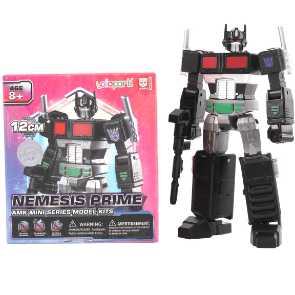 YOLOPARK Nemesis Prime Transformers G1 Action Figures Toy,Nemesis Prime Mini Series Model Kit Toys Birthday Gift for Kids Age 8,9,10,11 ,No Converting,4.72"