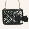 thumbnail image 2 of Unique Bargains 1 Pc Fashion Velvet Bow Handbag Charm Bag Accessories Black, 2 of 5