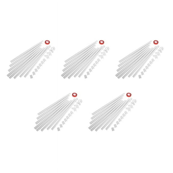 5set One-Cord Channel Cable Concealer- -03 Cord Cover Wall System - 125 Inch Cable Hider Raceway Kit