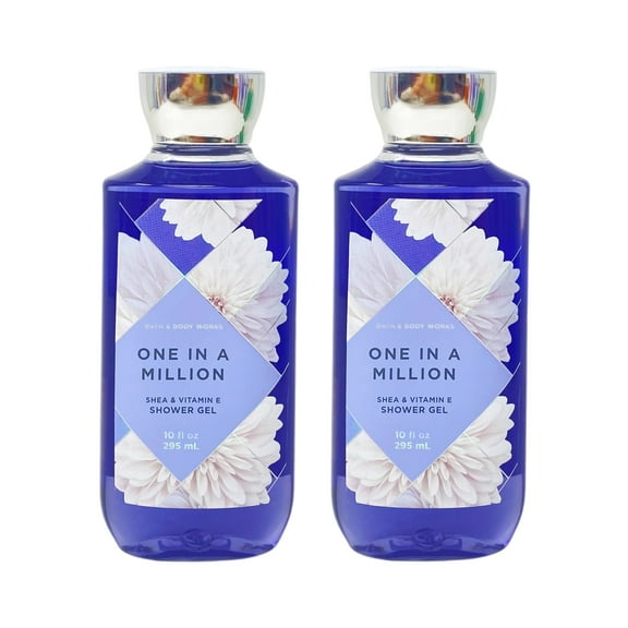 Bath & Body Works One In A Million Nourishing Vitamin E Shower Gel, Jasmine & Tuberose, 2 Pack