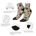 thumbnail image 3 of Uemuo Tropical Mask Flamingo Printed Crew Socks, Moisture-Wicking Socks, Athletic Socks for Men Breathable Cushion Socks Casual Sport Socks for Running Traveling, 3 of 6