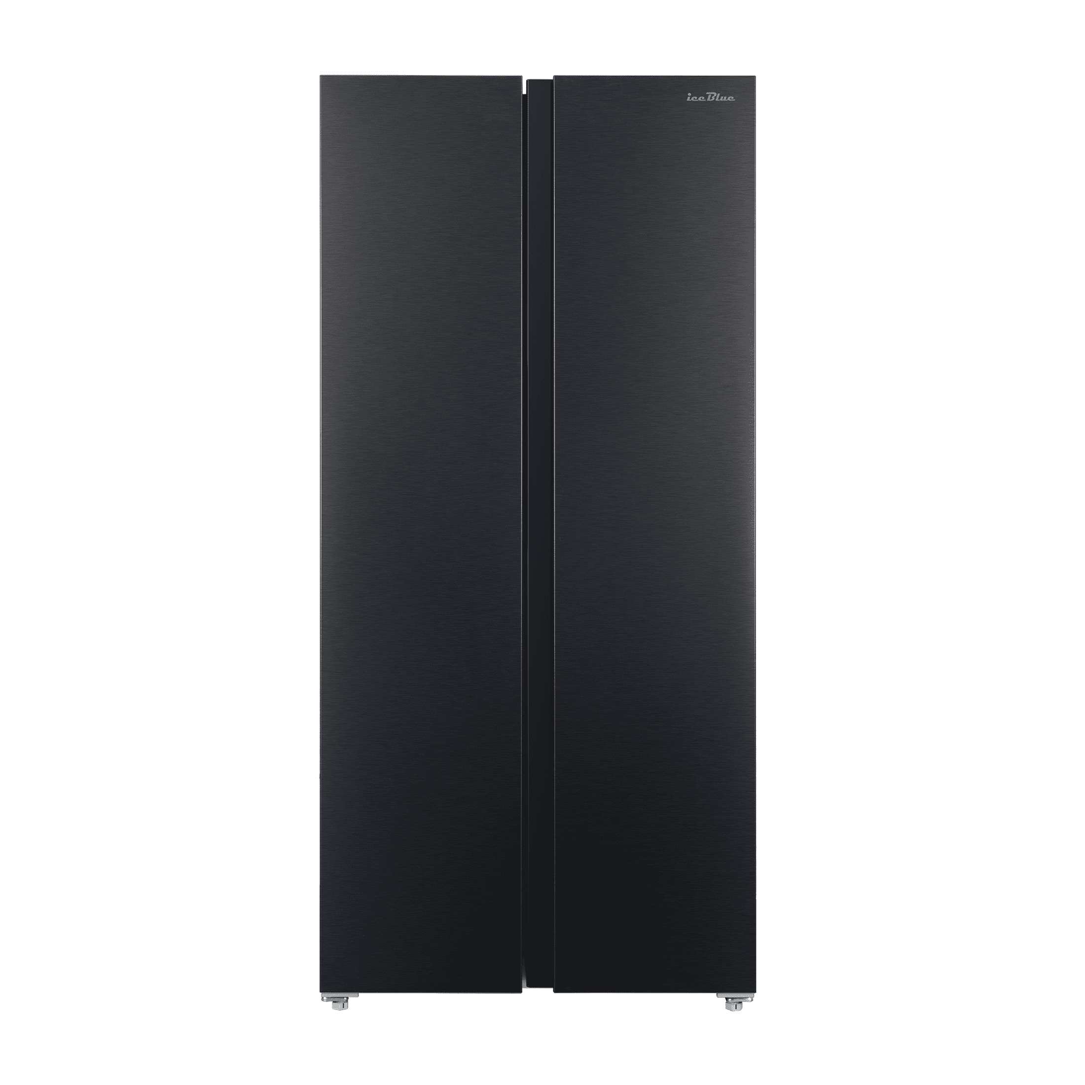 iceBlue 15.6 Cu. Ft. Black Stainless Steel Side-by-Side Refrigerator - Independent Left Freezer & Right Fridge Temperature Control