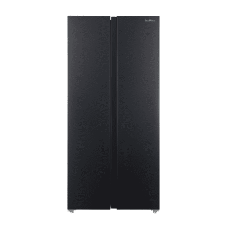 15.6 Cu. Ft. Black Stainless Steel Side-by-Side Refrigerator - Independent Left Freezer & Right Fridge Temperature Control