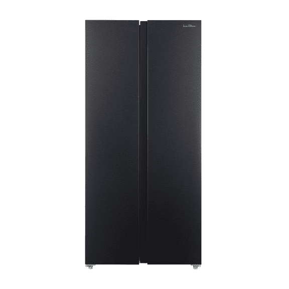 15.6 Cu. Ft. Black Stainless Steel Side-by-Side Refrigerator - Independent Left Freezer & Right Fridge Temperature Control