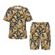 thumbnail image 1 of Balery Mushrooms Honeycomb Conjunto de Pijama Infantil de Manga Corta con Estampado – Ropa de Dormir de Algodón Suave-3X-Large, 1 of 6