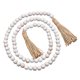 thumbnail image 1 of Guirnalda de cuentas de madera con borlas de 150 cm de largo para de Navidad, decoración rústica multiusos para colgar en la pared Dorado, 1 of 9