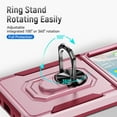 thumbnail image 6 of ELEHOLD for Samsung Galaxy Z Flip5 with Magnetic Ring Holder Built-in Retractable Sliding Hinge Protector Case,Rugged Shockproof with 1 Pack Small Screen Protector for Galaxy Z Flip5 2023,Pink, 6 of 8