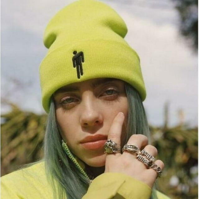 Pop 5 Couleurs Billie Eilish Femmes Hommes Unisexe Tuque Stickman Bonnet Tricoté Chapeau Bonnet