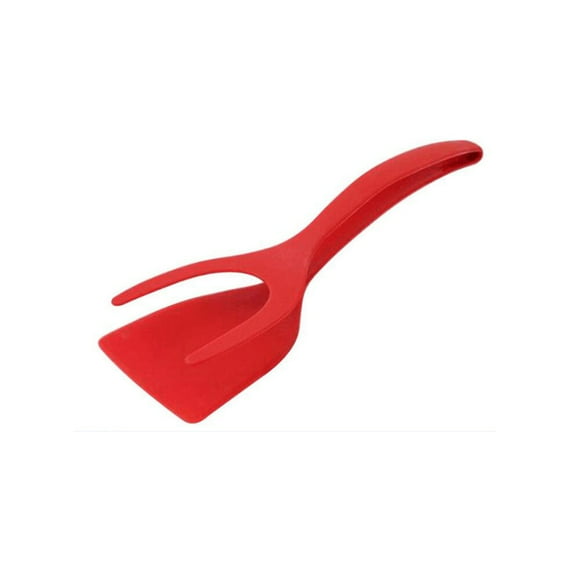 Meitianfacai Kitchen Silicone Spatula 2 in 1 Grip and Flip Tongs Egg Flipper Spatula Cooking Turner Pancakes Shovel Omelette Spatula Turner for Eggs Fish Pancake Pizza Steak