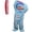 Blue, variant on Adults Silly Onesie Pajamas, Big Monster Onesie, Funny Plush Hooded Sleepwear for Adults, Blue 100
