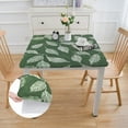 thumbnail image 2 of HAOXIT Encasa Homes Cotton Printed Tablecloth of Square Dining Table. Machine Washable, Durable - Big Leaves Green 46*46, 2 of 7