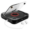 thumbnail image 1 of HLONK Lecteur CD Bluetooth Rechargeable avec Fonction de Maintien Affichage LED Port Audio USB Baladeur CD MP3 Personnel 2000mAh pour Écouter de la Musique Éducation Prénatale Étude pour Enfants, 1 of 8