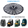 thumbnail image 7 of Air Fryer Grill Pan for Power XL 5QT Air fryer, 8.7'' 5QT Round Non-Stick Replacement Tray Rack Parts Accessories Crisper Plate Grill Plate, 7 of 7