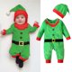thumbnail image 1 of Disfraz de elfo navideño para bebés, conjunto de mono y gorro navideños, atuendo navideño para niña, disfraces para bebés, niños y niñas de 18 a 24 meses, 1 of 8
